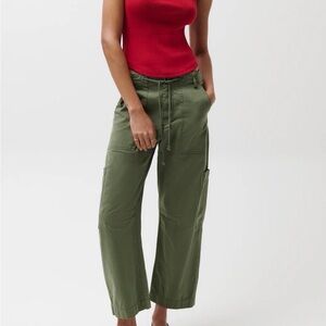 pistola Olive Green Sabrina Curved Utility Pants